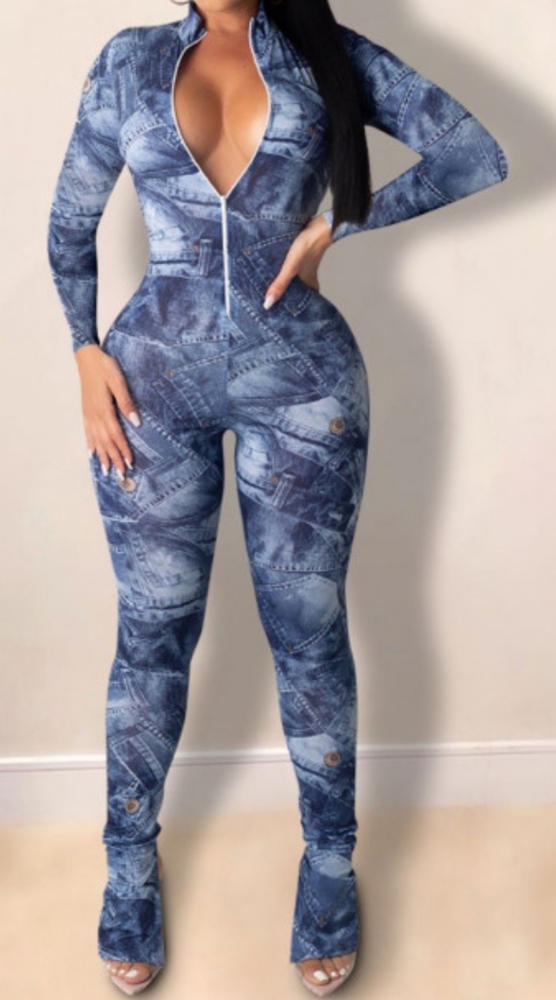 Blue 1pc jumper NWOT